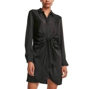 Steve Madden Elegant Black Shirt Dress